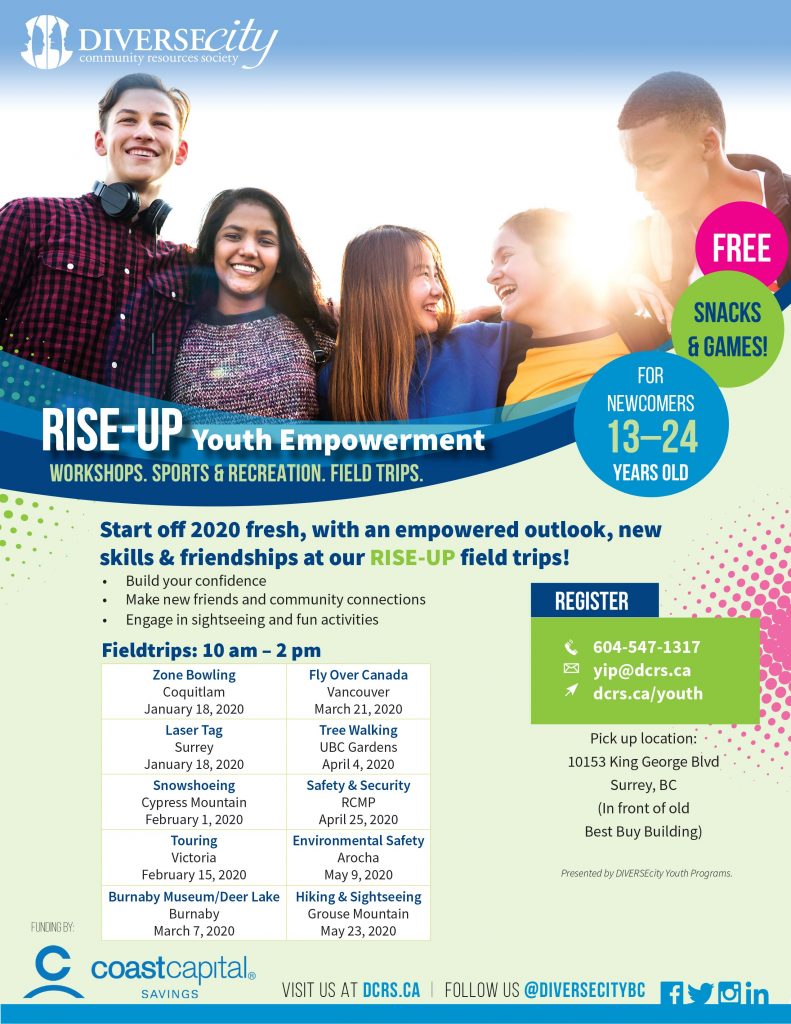 RISE-UP Youth Empowerment Field Trips - DIVERSEcity Community Resources ...