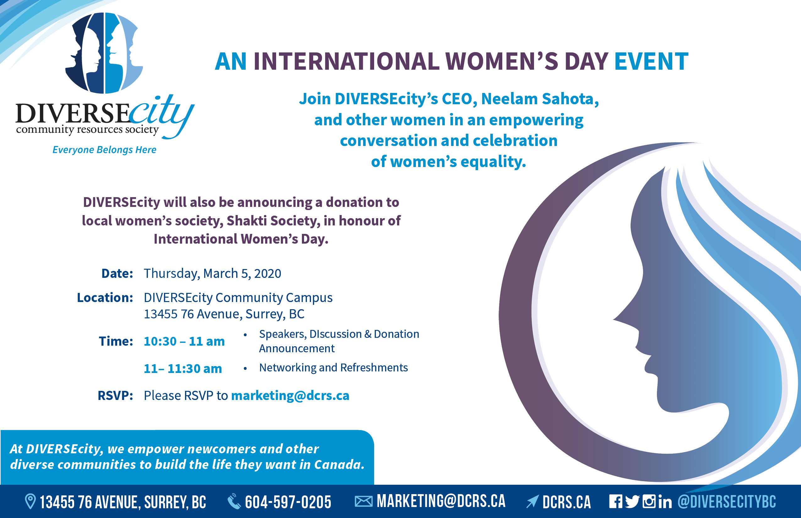 An International Women's Day Event @DIVERSEcity - DIVERSEcity Community ...