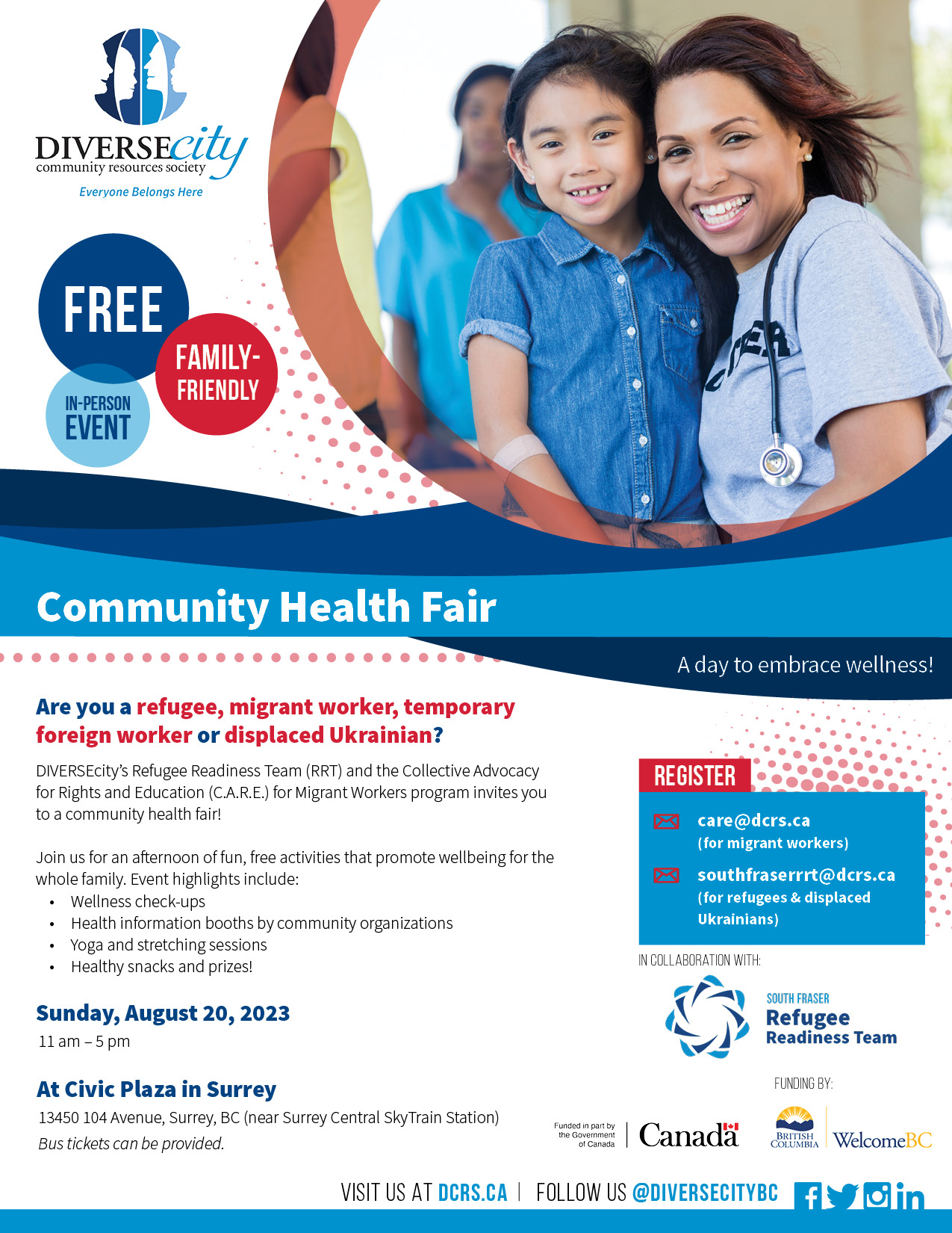 Community Health Fair - DIVERSEcity Community Resources Society